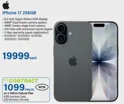 Incredible Connection iPhone 17 256GB offer