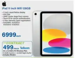 Incredible Connection Apple iPad 11 inch Wifi 128GB offer