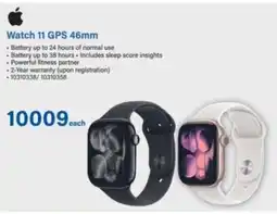 Incredible Connection Apple Watch 11 GPS 46mm offer