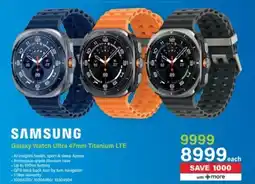 Incredible Connection Samsung Galaxy Watch Ultra 47mm Titanium LTE offer