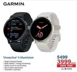 Incredible Connection Garmin Vívoactive 5 Aluminium offer