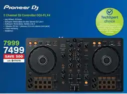 Incredible Connection Pioneer DJ 2 Channel DJ Controller DDJ-FLX4 offer