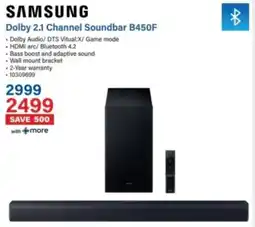 Incredible Connection Samsung Dolby 2.1 Channel Soundbar B450F offer