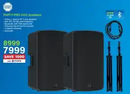 Incredible Connection Power Works Party-Pro Duo Speakers offer