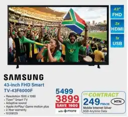 Incredible Connection Samsung 43-inch FHD Smart TV offer