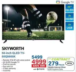 Incredible Connection Skyworth 50-inch QLED TV offer