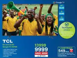 Incredible Connection TCL 65-inch QLED Google TV-65P8K offer