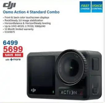 Incredible Connection Dji Osmo Action 4 Standard Combo offer