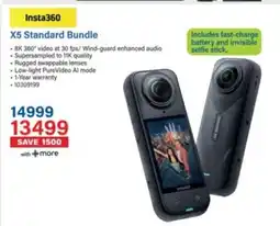 Incredible Connection Insta360 X5 Standard Bundle offer