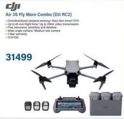 Incredible Connection Dji Air 3S Fly More Combo offer
