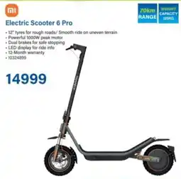 Incredible Connection Xiaomi Electric Scooter 6 Pro offer
