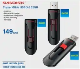 Incredible Connection SanDisk Cruzer Glide USB 3.0 32GB offer