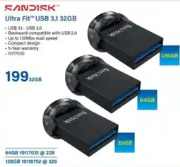 Incredible Connection SanDisk Ultra Fit USB 3.1 32GB offer