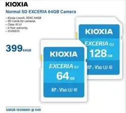 Incredible Connection Kioxia Normal SD Exceria 64GB Camera offer