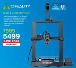Incredible Connection Creality Ender 3-V3-KE 3D Printer offer