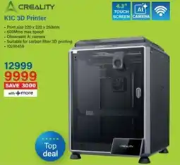 Incredible Connection Creality K1C 3D Printer offer