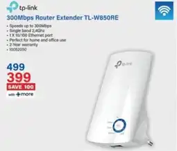 Incredible Connection Tp-link 300Mbps Router Extender TL-W850RE offer