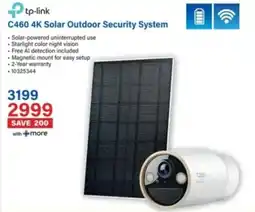 Incredible Connection Tp-link C460 4K Solar Outdoor Security System offer