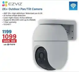 Incredible Connection Ezviz 2K+ Outdoor Pan/ Tilt Camera offer