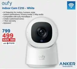 Incredible Connection Cufy Indoor Cam C210 White offer