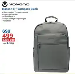 Incredible Connection Volkano Mason 14.1" Backpack Black offer