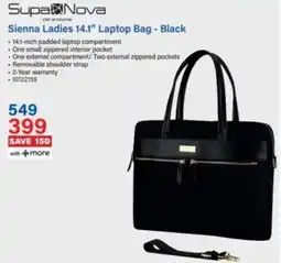 Incredible Connection Supa Nova Sienna Ladies 14.1" Laptop Bag Black offer