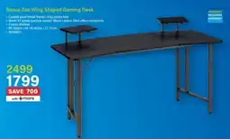 Incredible Connection Nexus Zen Wing Shaped Gaming Desk offer