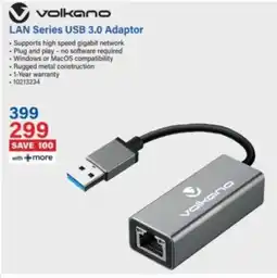 Incredible Connection Volkano LAN Series USB 3.0 Adaptor offer
