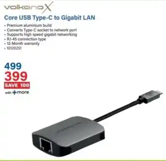 Incredible Connection Volkano X Core USB Type-C to Gigabit LAN offer