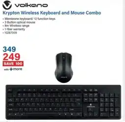 Incredible Connection Volkano Krypton Wireless Keyboard and Mouse Combo offer
