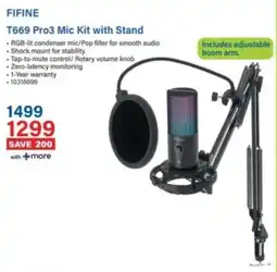 Incredible Connection Fifine T669 Pro3 Mic Kit with Stand offer