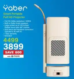 Incredible Connection Yaber Smart Portable Full HD Projector offer