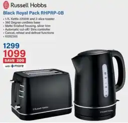 Incredible Connection Russell Hobbs Black Royal Pack RHPRP-OB offer