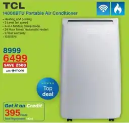 Incredible Connection TCL 14000BTU Portable Air Conditioner offer