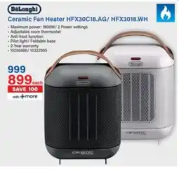Incredible Connection DeLonghi Ceramic Fan Heater offer