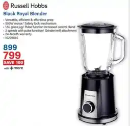 Incredible Connection Russell Hobbs Black Royal Blender offer