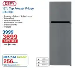 Incredible Connection Defy Top Freezer Fridge offer
