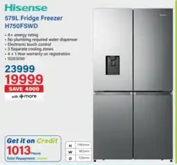 Incredible Connection Hisense Fridge Freezer offer