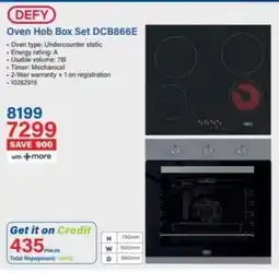 Incredible Connection Defy Oven Hob Box Set offer