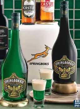 Pick n Pay Springbokkie Cream and Peppermint Liqueur offer