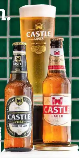 Pick n Pay Castle Lager or Castle Free Non-returnable Bottles offer