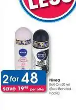 Clicks Nivea - roll-on offer