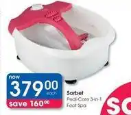 Clicks Pedi-care 3-in-1 foot spa offer