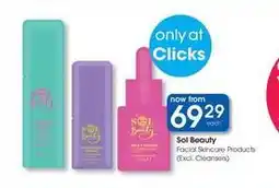 Clicks Clicks - facial skincare products offer