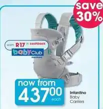 Clicks Baby carriers offer