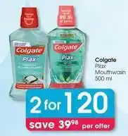 Clicks Colgate - plax mouthwash offer