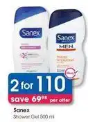 Clicks Sanex - shower gel offer