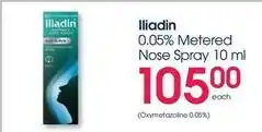 Clicks 0.05% metered nose spray 10 ml offer