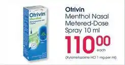 Clicks Menthol nasal metered-dose spray offer