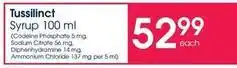 Clicks Tussilinct syrup offer